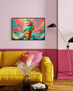 Sugar Rush Horizon – Retro Candy Coastline Wall Art Mami Makes Art