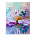 Vintage Fan Art Print | Rococo Still Life Poster | Marie Antoinette Inspired Decor