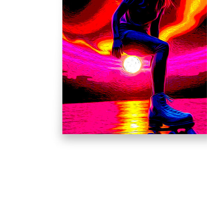 Identity Fire | Eclectic Wall Art Poster (UNFRAMED) Mami Makes Art