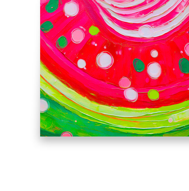 Watermelon Burst | Eclectic Wall Art Poster (UNFRAMED) Mami Makes Art
