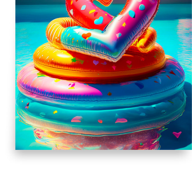 Mango Sky | Eclectic Wall Art Poster (UNFRAMED) Mami Makes Art