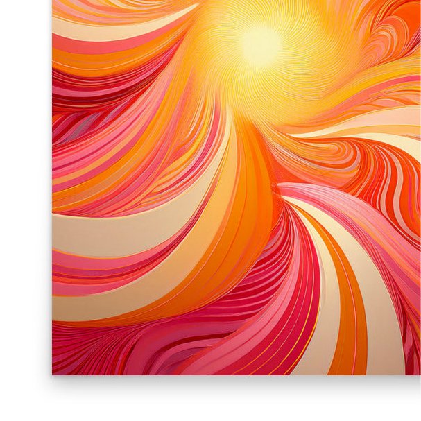 Bold Grace Burst | Eclectic Wall Art Poster (UNFRAMED) Mami Makes Art