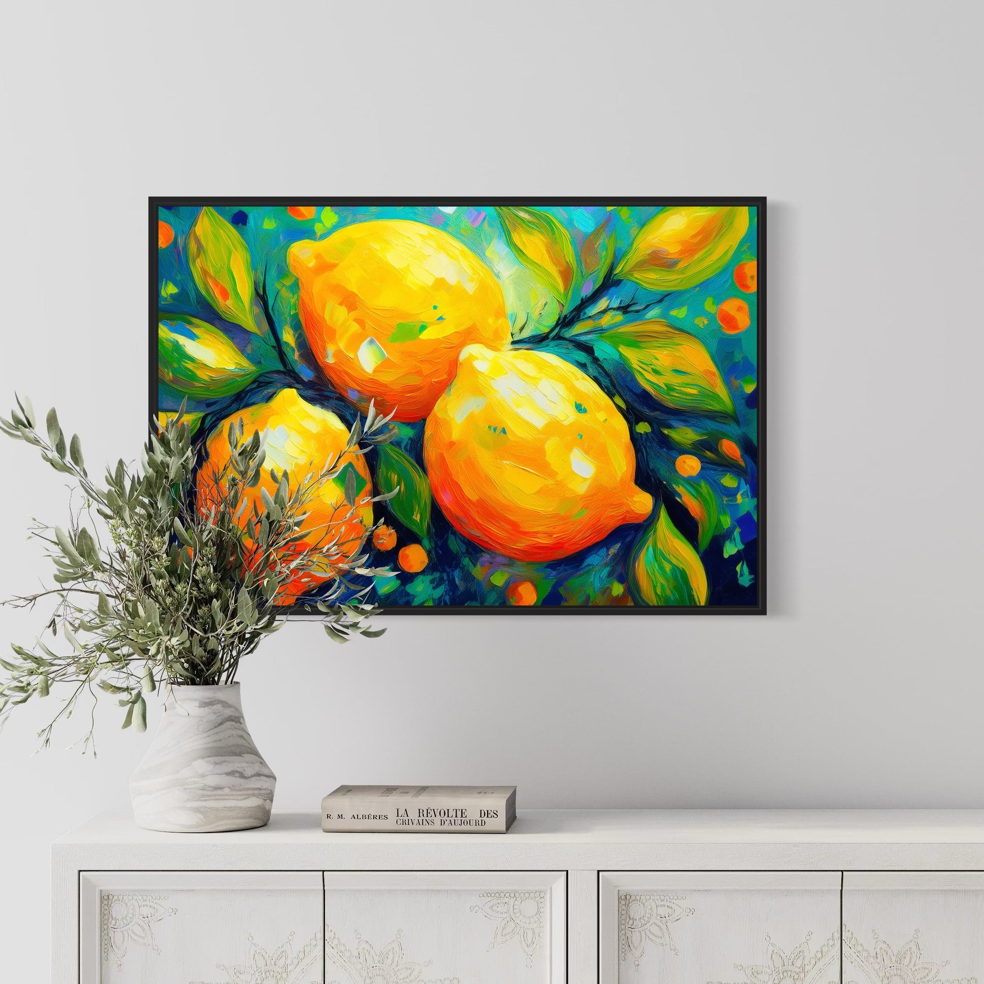 Lemonade Static – Vibrant Citrus Burst Summer Print Mami Makes Art
