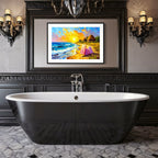 Ocean Spray Abstraction | Eclectic Wall Art Poster (UNFRAMED) Mami Makes Art