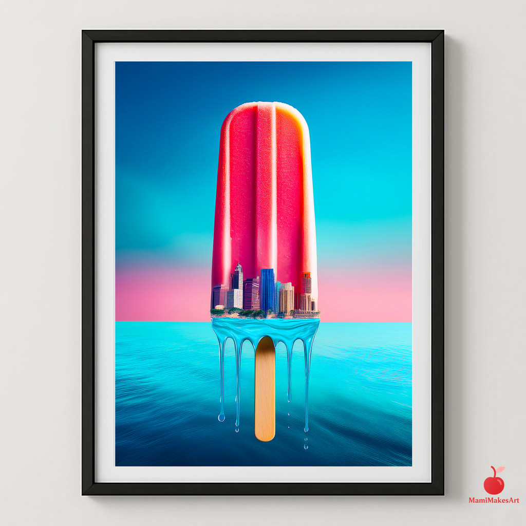 Candy Voltage | Eclectic Wall Art Poster (UNFRAMED) Mami Makes Art