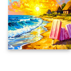 Ocean Spray Abstraction | Eclectic Wall Art Poster (UNFRAMED) Mami Makes Art