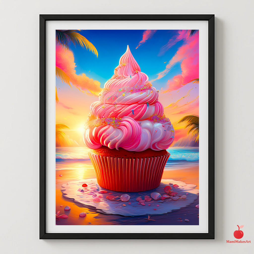 Lollipop Labyrinth | Eclectic Wall Art Poster (UNFRAMED) Mami Makes Art