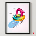 Bubblegum Sonata | Eclectic Wall Art Poster (UNFRAMED) Mami Makes Art